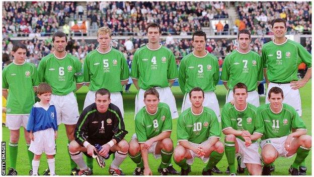 Ireland squad, 2002 World Cup..