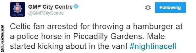 Greater Manchester Police tweet