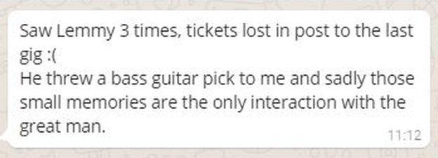 "He threw a bass guitar to me..."