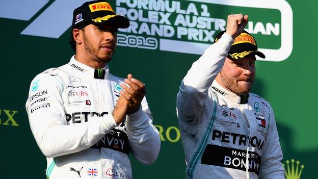 Lewis Hamilton and Valtteri Bottas