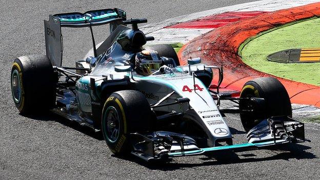 Lewis Hamilton at the 2015 Italian Grand Prix