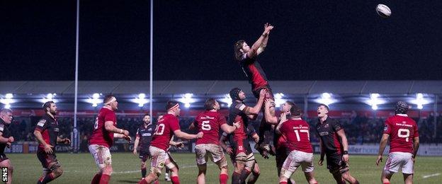 Edinburgh line-out