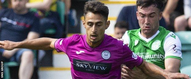 Ilkay Durmus was lively for St Mirren despite a lack of match sharpness