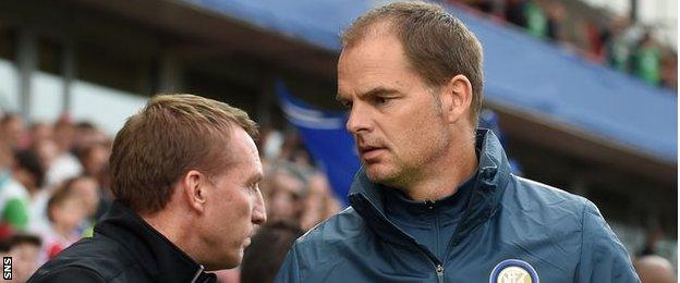 Brendan Rodgers (left) and Frank De Boer