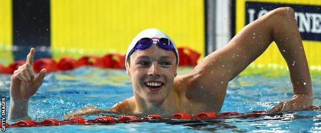 Duncan Scott celebrates in Gold Coast