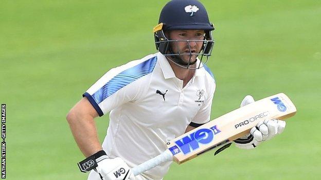 Yorkshire opener Adam Lyth has now hit more centuries against Lancashire than he has any other first-class county