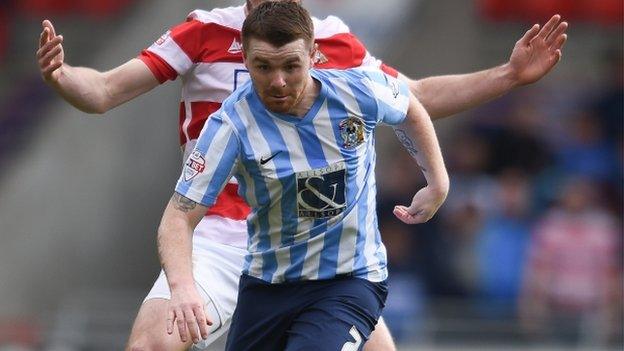 Coventry City midfielder John Fleck was voted the Sky Blues' player of the season