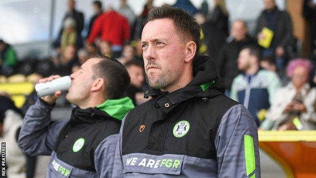 Ian Burchnall watches Forest Green play Burton