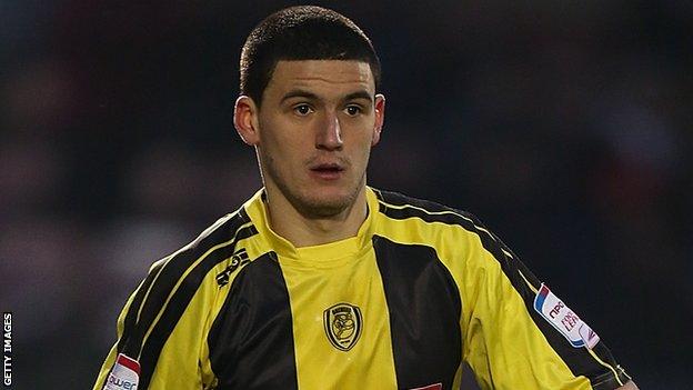 Anthony O'Connor in action for Burton Albion