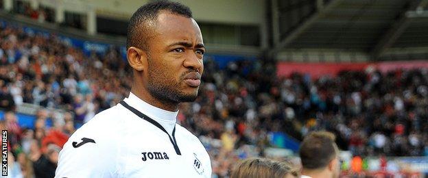 Swansea City's Jordan Ayew