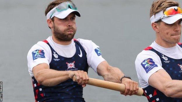 Oliver Wynne-Griffith won gold alongside Tom George at the World cup in Belgrade, Serbia in May