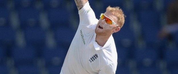 Ben Stokes bowled an over of off-spin before tea - something he says he has been practising in the nets