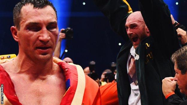 Tyson Fury and Wladimir Klitschko