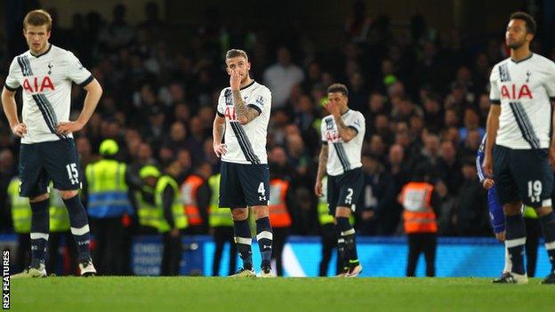 Tottenham players disappointed after draw