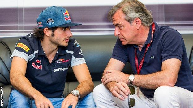 Carloa Sainz and his father