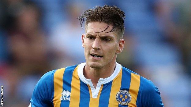 Sam Jones plays for Shrewsbury Town in League One in 2018