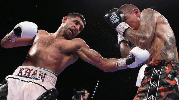 Khan beat Samuel Vargas on points in September but was knocked down in the bout