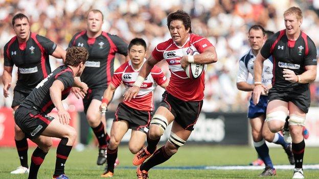 Japan versus Wales in 2013