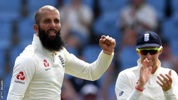 Moeen Ali celebrates