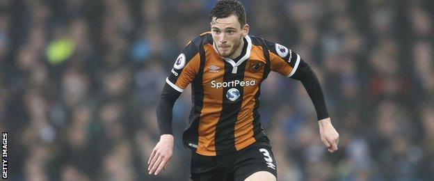 Hull City left-back Andrew Robertson