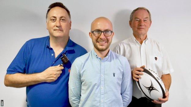 Alongside Chris Egerton (left) and Adam Whitty (centre), Bleddyn Jones continued to be part of BBC Radio Leicester's matchday coverage until his death