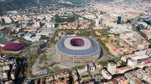 Artist's impression of new Nou Camp