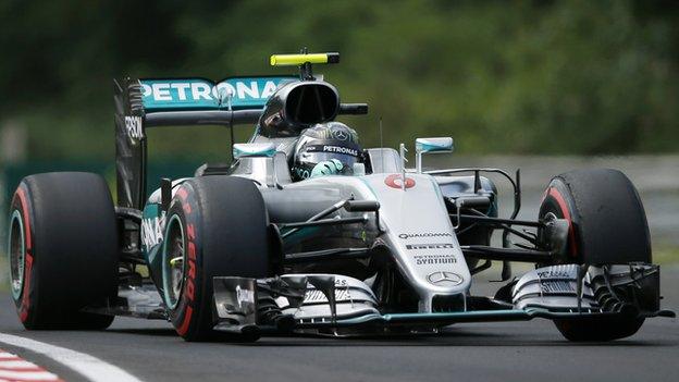 Nico Rosberg in action for Mercedes