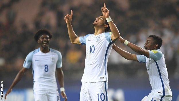 England Under 20s celebrate