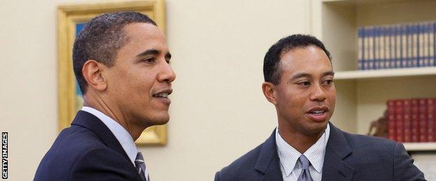 Barack Obama and Tiger Woods