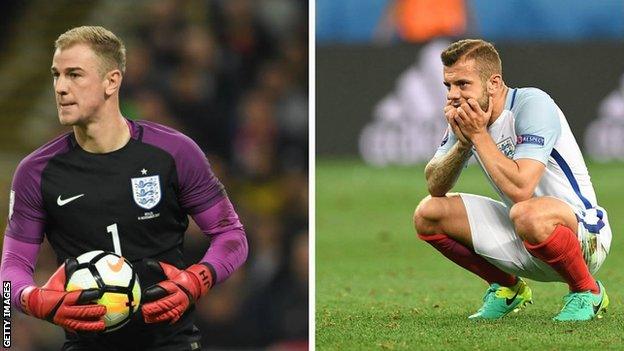 Joe Hart and Jack Wilshere