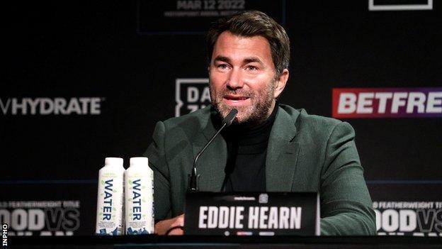 Eddie Hearn at Thursday's press conference