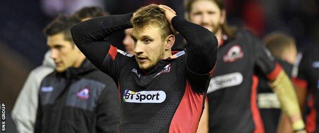 Tom Brown made his 100th appearance for Edinburgh