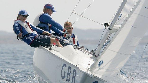 Thomas (middle) went to four consecutive Summer Paralympic Games in sailing from Athens 2004 to Rio 2016.