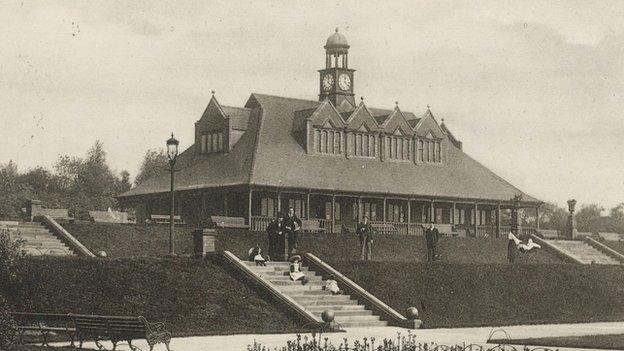 Archive image of Hanley Park pavilion