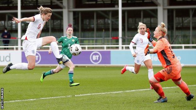 Ellen White scores a hat-trick against Northern Ireland