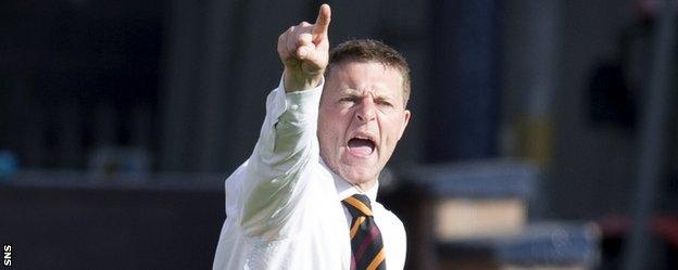 Motherwell manager Stephen Craigan