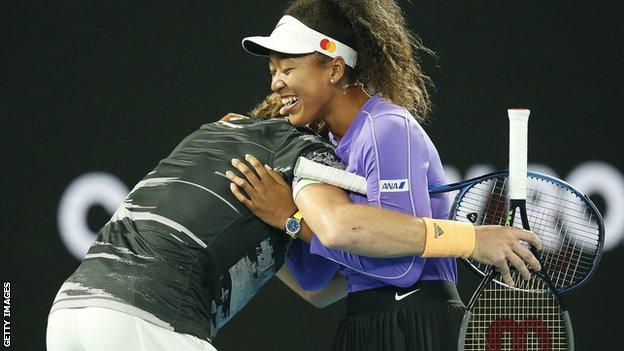 Stefanos Tsitsipas and Naomi Osaka