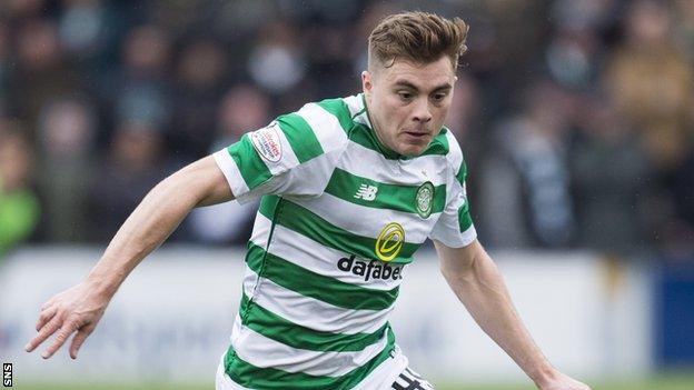 James Forrest in action for Celtic