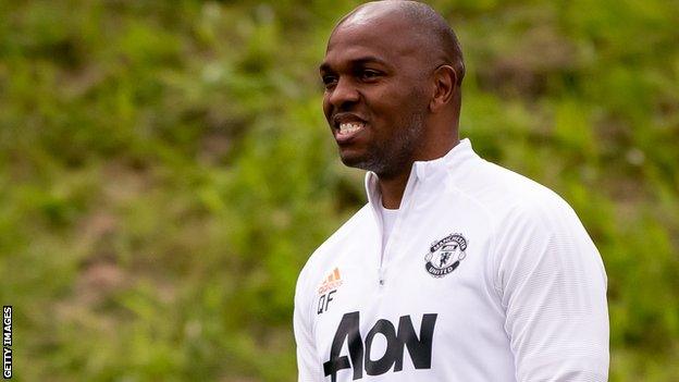 Manchester United youth coach Quinton Fortune