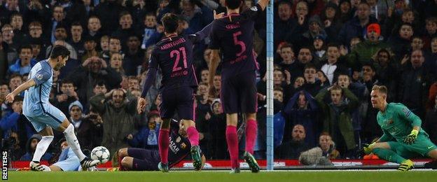 Gundogan's second goal on the night sparked wild celebration at Etihad Stadium