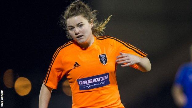 Clare Shine was on target for Glasgow City