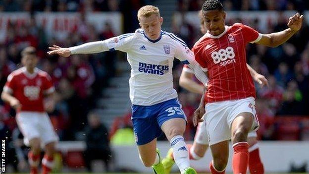 Danny Rowe made 28 appearances for Ipswich, one of which paired him up against fellow new Burton signing Michael Mancienne, then with Nottingham Forest