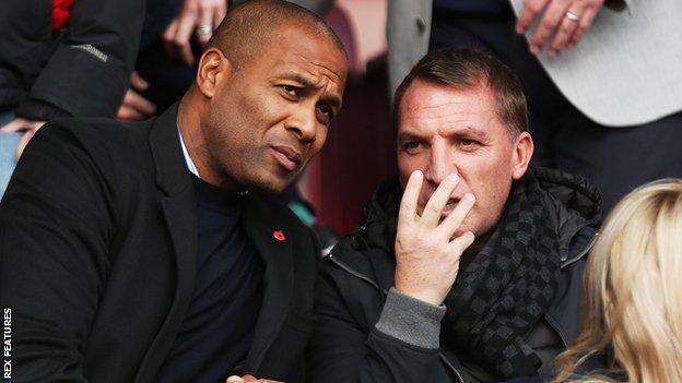 Les Ferdinand and Brendan Rodgers