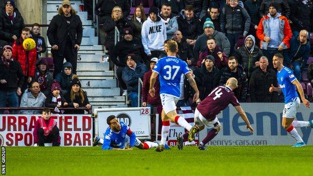 Stephen Naismith and Liam Boyce scored in a 2-1 victory against Rangers in January