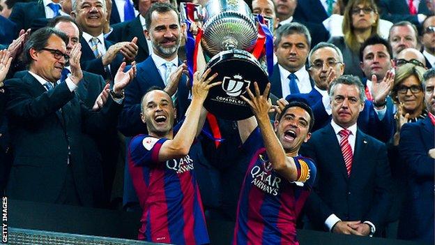 Barcelona are the holders of the Copa del Rey