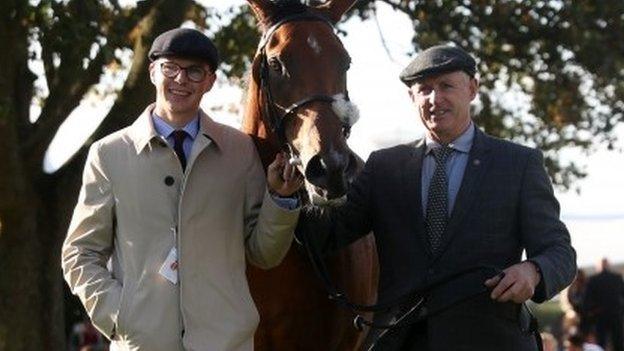 Joseph O'Brien (left) with Iridessa