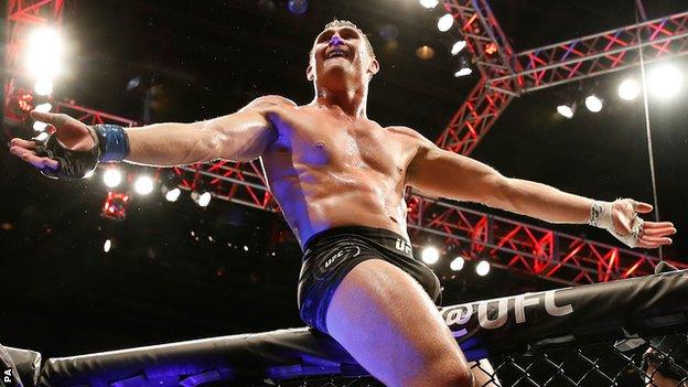 Darren Till celebrates
