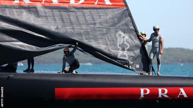 The Luna Rossa boat