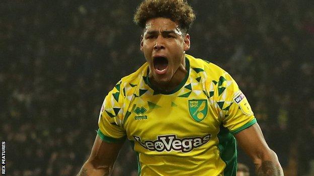 Onel Hernandez celebrates his equaliser against Nottingham Forest