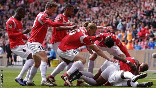 Salford City celebrate